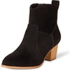 Amazon Essentials Women’s Western Ankle Boots with Stacked Heel, Memory Foam Insole, Non Slip(Black)