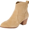 Amazon Essentials Women’s Western Ankle Boots with Stacked Heel, Memory Foam Insole, Non Slip(Tan)