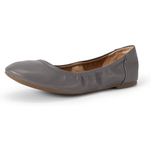Amazon Essentials Women’s Belice Comfortable Slip-On Ballet Flats Shoes(Charcoal)