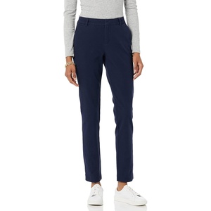 Amazon Essentials Women’s Bi-Stretch Full Length Straight Leg Pant(Navy)