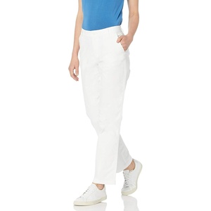 Amazon Essentials Women’s Curvy Straight-Leg Mid-Rise Stretch Twill Chino Pants(Bright White)