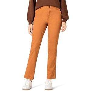 Amazon Essentials Women’s High-Rise Slim-Fit Full-Length Straight-Leg Khaki Pant(Caramel)