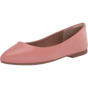 Amazon Essentials Women’s Pointed-Toe Ballet Flats(Dusty Rose)