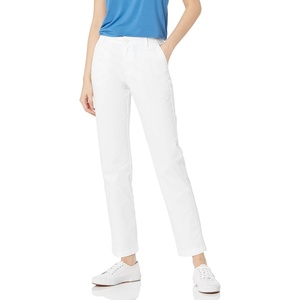 Amazon Essentials Women’s Slim Fit Straight Leg Stretch Twill Chino Pant(Bright White)