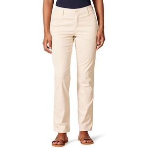 Amazon Essentials Women’s Slim Fit Straight Leg Stretch Twill Chino Pant(Light Tan)
