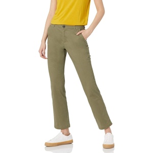 Amazon Essentials Women’s Slim Fit Straight Leg Stretch Twill Chino Pant(Washed Olive)