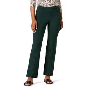Amazon Essentials Women’s Stretchy Ponte Pull-On High Rise Ankle Length Pant(Dark Green)