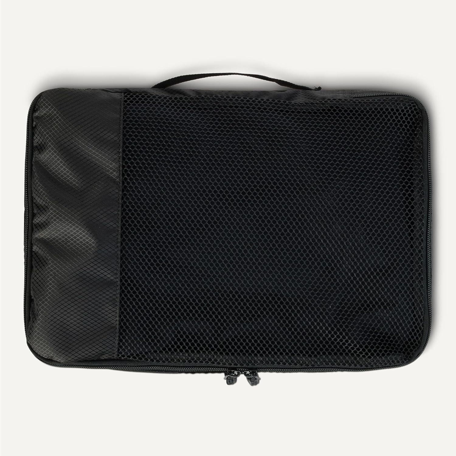 image:imageAmazon Essentials 4Piece SpaceSaving Packing Cubes Travel Accessories Set Suitcase Organizer with Double Zipper Mesh Top Small Sky Blue Previously Amazon BasicsBlack
