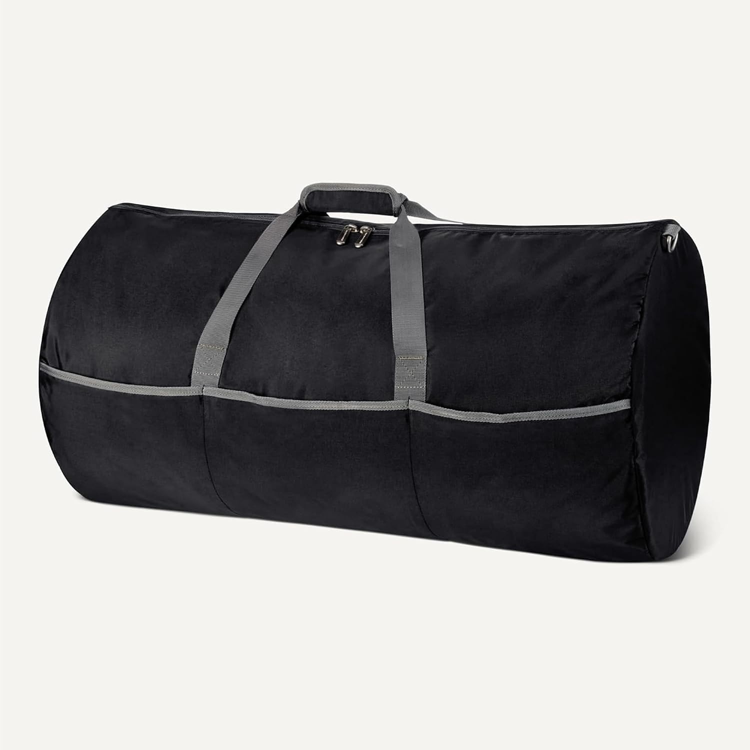image:imageAmazon Essentials Extra Large Foldable Nylon Duffel Bag for TravelStorage with Zippered Pockets 324 150L 50LBS Capacity Red Previously Amazon BasicsBlack