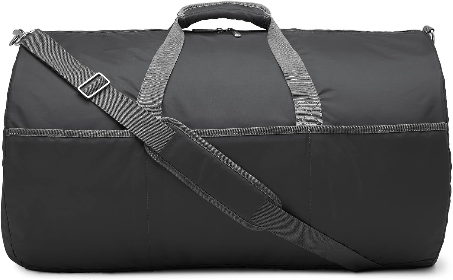 image:imageAmazon Essentials Extra Large Foldable Nylon Duffel Bag for TravelStorage with Zippered Pockets 324 150L 50LBS Capacity Red Previously Amazon BasicsBlack