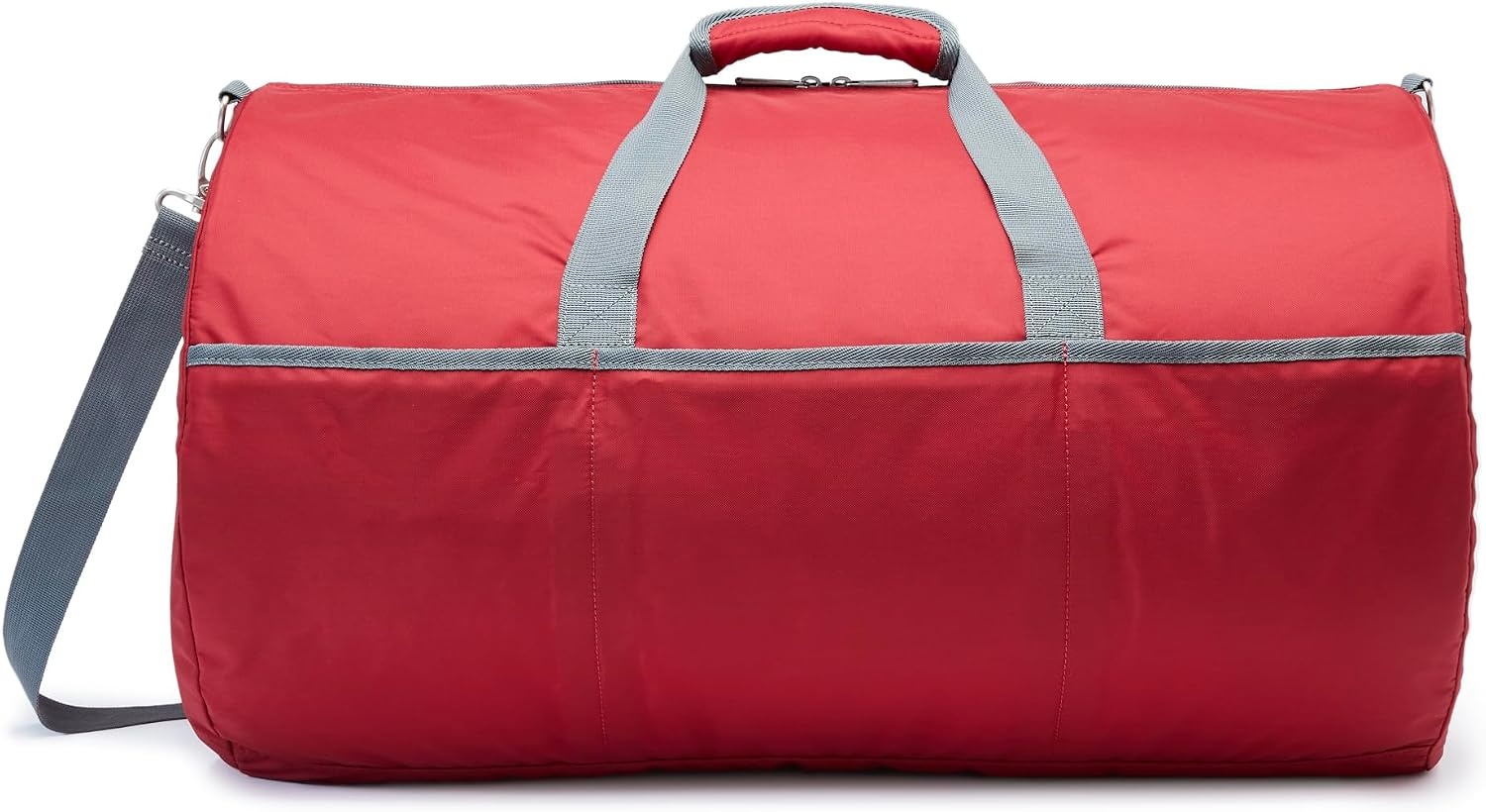 image:imageAmazon Essentials Extra Large Foldable Nylon Duffel Bag for TravelStorage with Zippered Pockets 324 150L 50LBS Capacity Red Previously Amazon BasicsRed