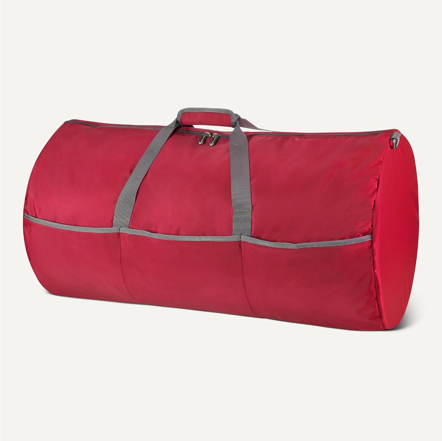 image:imageAmazon Essentials Extra Large Foldable Nylon Duffel Bag for TravelStorage with Zippered Pockets 324 150L 50LBS Capacity Red Previously Amazon BasicsRed