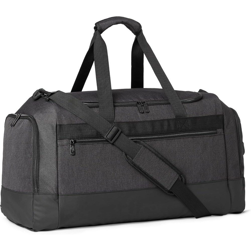 image:imageAmazon Essentials Lightweight Carryon Duffel with Wet Pocket and Shoe Compartment 20 Black25 inches
