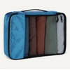 Amazon Essentials 4-Piece Space-Saving Packing Cubes Travel Accessories Set, Suitcase Organizer with Double Zipper, Mesh Top, Small, Sky Blue (Previously Amazon Basics)(Sky Blue)