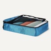 Amazon Essentials 4-Piece Space-Saving Packing Cubes Travel Accessories Set, Suitcase Organizer with Double Zipper, Mesh Top, Small, Sky Blue (Previously Amazon Basics)(Sky Blue)
