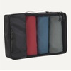 Amazon Essentials 4-Piece Space-Saving Packing Cubes Travel Accessories Set, Suitcase Organizer with Double Zipper, Mesh Top, Small, Sky Blue (Previously Amazon Basics)(Black)