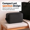 Amazon Essentials Large Travel Toiletry Bag, Dopp Kit, 10.2″ L x 4.7″ W x 5.9″ H, Multiple Pockets, High-Grade Fabric, Black