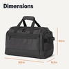 Amazon Essentials Lightweight Carry-on Duffel with Wet Pocket and Shoe Compartment, 20″, Black(20 inches)