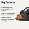 Amazon Essentials Lightweight Carry-on Duffel with Wet Pocket and Shoe Compartment, 20″, Black(25 inches)