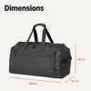 Amazon Essentials Lightweight Carry-on Duffel with Wet Pocket and Shoe Compartment, 20″, Black(25 inches)