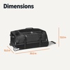 Amazon Essentials Lightweight Carry-on Duffel with Wet Pocket and Shoe Compartment, 20″, Black(30 inches)