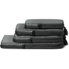 Amazon Essentials Ultralight Compression Packing Cubes, Recycled Fabric, 2 Zippers, 4-Pack, Grey, for Suitcases or Backpacks