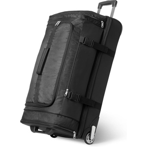 Amazon Essentials Lightweight Carry-on Duffel with Wet Pocket and Shoe Compartment, 20″, Black(30 inches)
