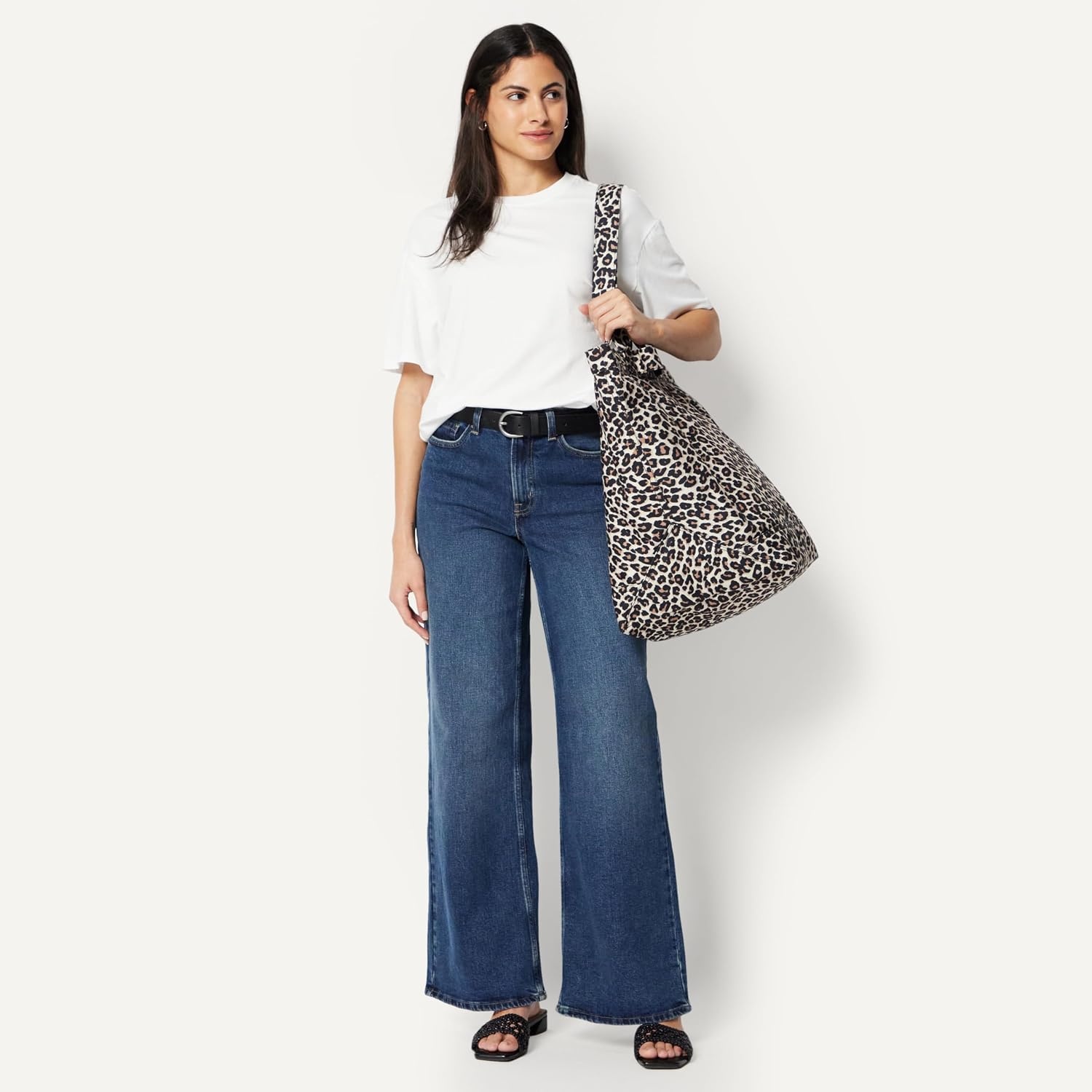 image:imageAmazon Essentials Womens Extra Large Overnight Travel Tote Bag Olive One SizeTan Leopard