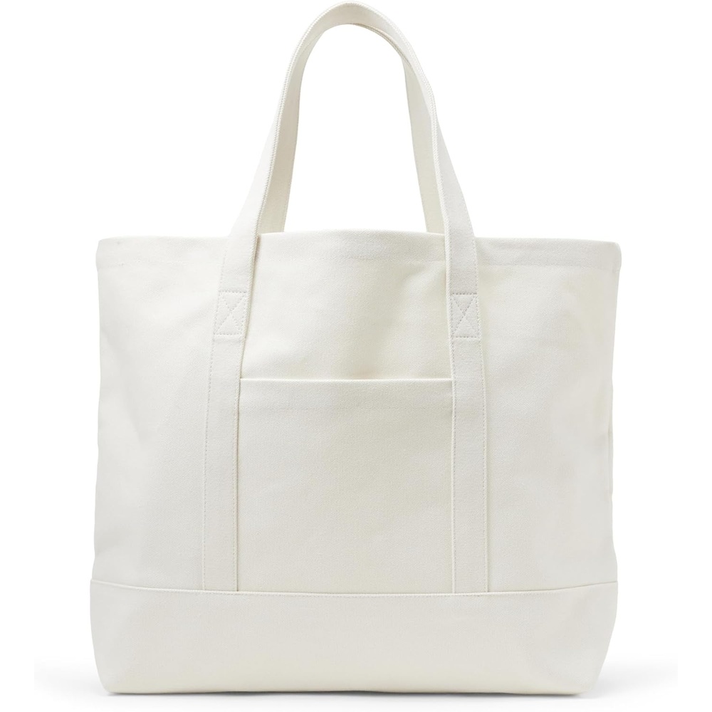 image:imageAmazon Essentials Unisex Adults Large Heavy Duty Canvas Beach Tote Bag Natural One SizeNatural