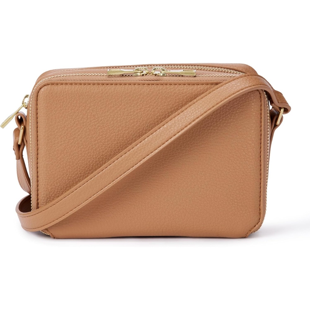 image:imageAmazon Essentials Womens Boxy Crossbody BagTan