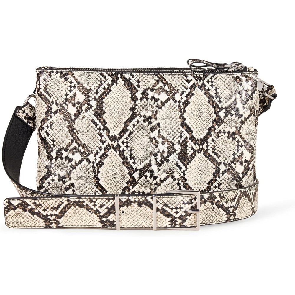 image:imageAmazon Essentials Womens Minimal Crossbody Bag with Adjustable Removable Strap Snake One Size