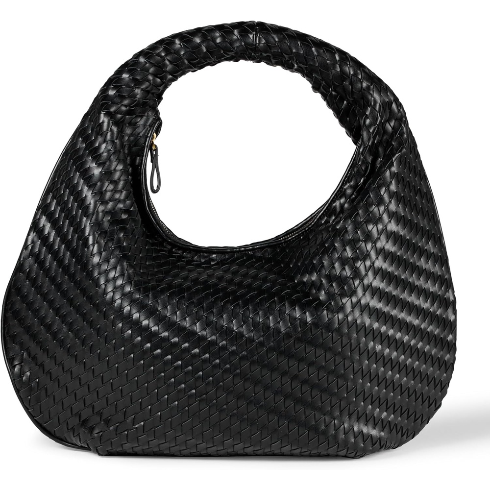image:imageAmazon Essentials Womens Woven Shoulder BagBlack