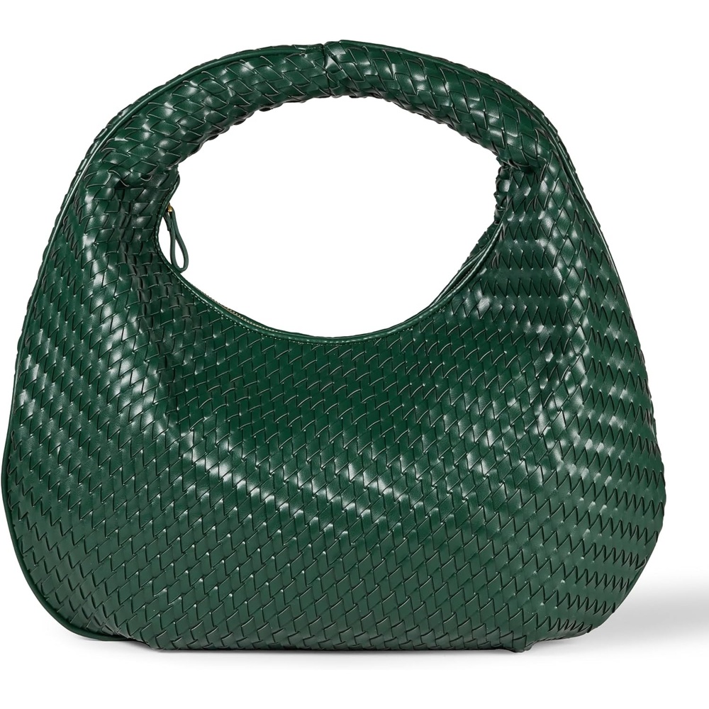 image:imageAmazon Essentials Womens Woven Shoulder BagGreen