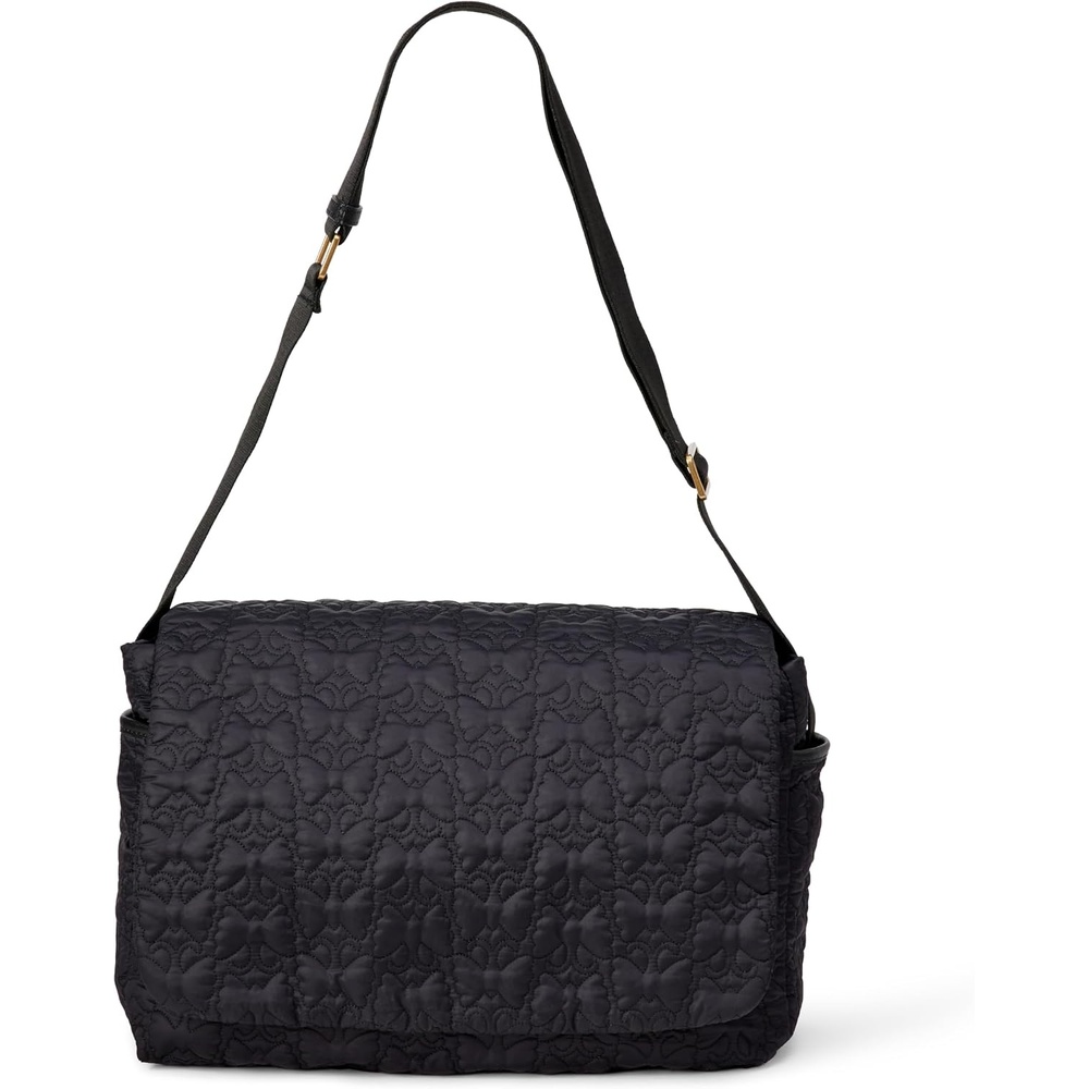 image:imageAmazon Essentials x Sofia Grainge Womens Quilted Diaper Tote Bag with Multiple Pockets Ziptop Closure with FlapBlack