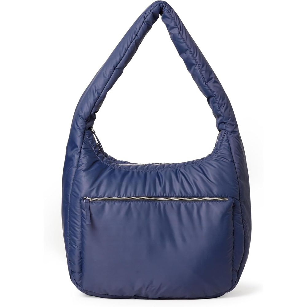 image:imageAmazon Essentials x Sofia Grainge Womens Quilted Puffer Tote Bag with ZipNavy
