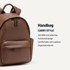 Amazon Essentials AE – Accessories Women’s Faux Leather Small Backpack Bag(Brown)