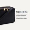 Amazon Essentials Women’s Boxy Crossbody Bag(Black)