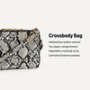Amazon Essentials Women’s Boxy Crossbody Bag(Snake)