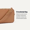 Amazon Essentials Women’s Boxy Crossbody Bag(Tan)
