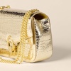 Amazon Essentials Women’s Faux Leather Chain Shoulder Bag with Adjustable Strap, Metal Hardware and Lock(Gold Faux Crocodile)