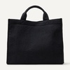 Amazon Essentials Women’s Jacquard Tote Bag, Navy Floral, One Size(Black Animal Print)