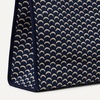 Amazon Essentials Women’s Jacquard Tote Bag, Navy Floral, One Size(Navy Geo)