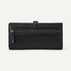 Amazon Essentials Women’s Leather Clutch Wallet with Multiple Card Pockets and Zip Compartments, Black, One Size