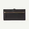 Amazon Essentials Women’s Leather Clutch Wallet with Multiple Card Pockets and Zip Compartments, Dark Brown, One Size