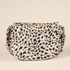 Amazon Essentials Women’s Lightweight Nylon Adjustable Crossbody Flap Bag with Secure Zipper(Beige Leopard Print)