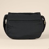 Amazon Essentials Women’s Lightweight Nylon Adjustable Crossbody Flap Bag with Secure Zipper(Black)