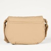 Amazon Essentials Women’s Lightweight Nylon Adjustable Crossbody Flap Bag with Secure Zipper(Khaki)