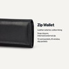 Amazon Essentials Women’s Long Flap Continental Leather Wallet with Snap Closure, Black, One Size(Black)