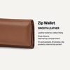 Amazon Essentials Women’s Long Flap Continental Leather Wallet with Snap Closure, Black, One Size(Tan)