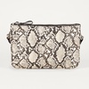 Amazon Essentials Women’s Minimal Crossbody Bag with Adjustable Removable Strap, Snake, One Size